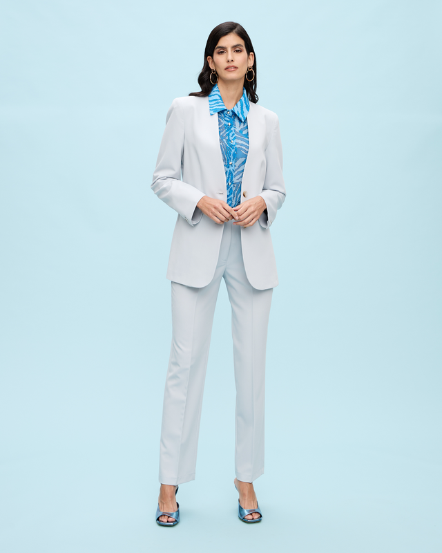 Blazer jacket collarless-null