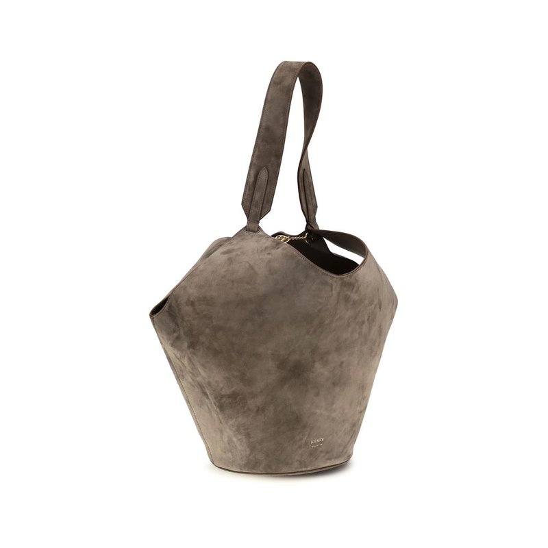 Beige calf leather bos taurus shoulder bag-null
