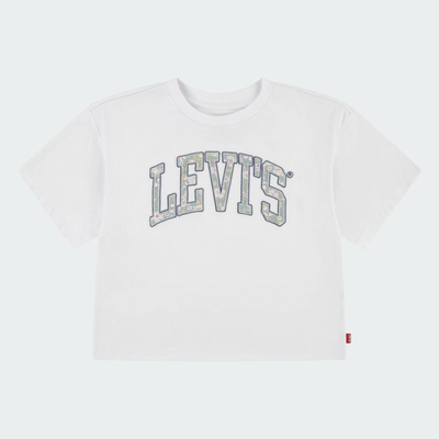 Girls meet and greet floral levi, White, medium