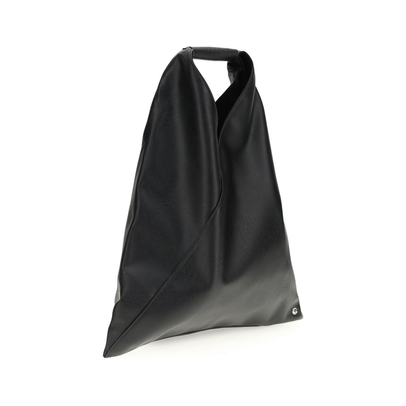 Black polyethylene handbag-null