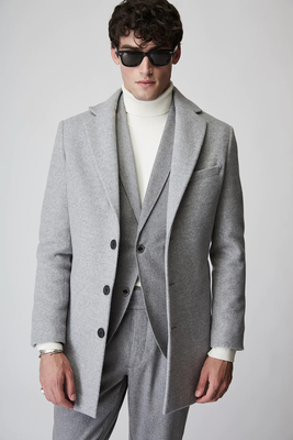 Stefan the suitable business coat, Grey, medium