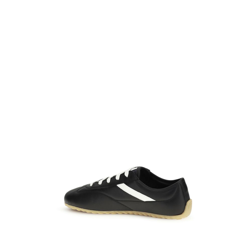 Black calf leather bos taurus low top sneakers-null