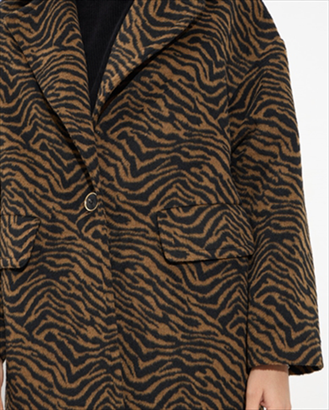 Coat zepra print-null