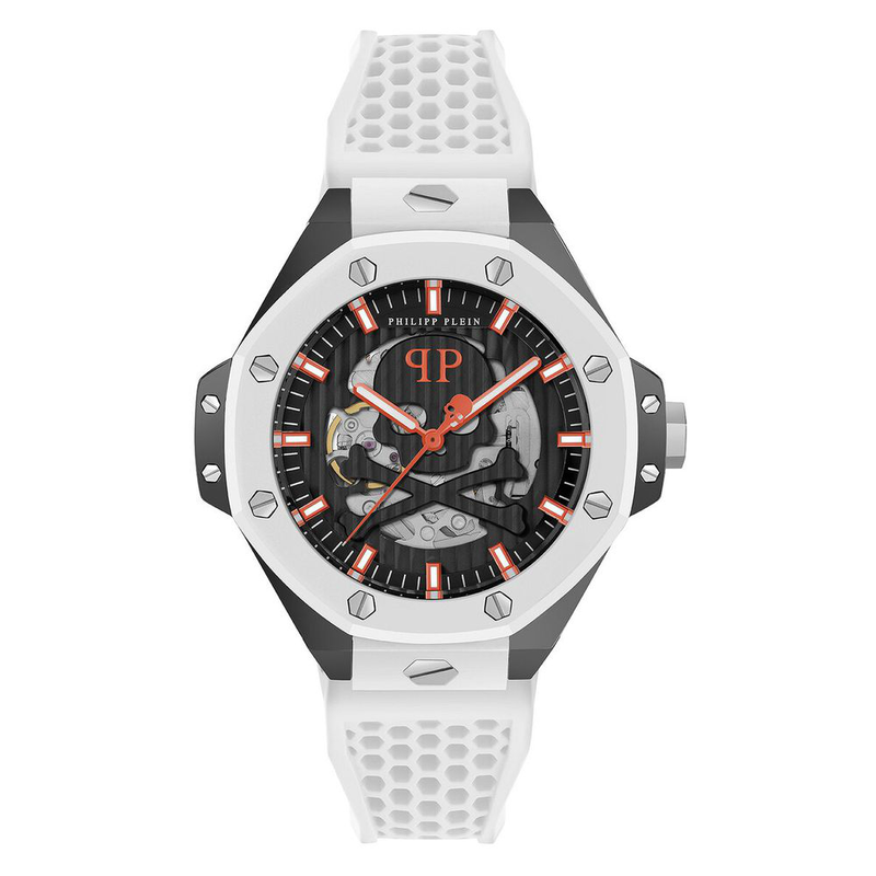 White synthetic sport watch-null