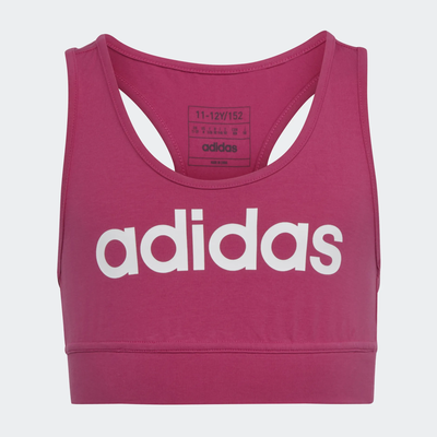 Adidas girls linear cr bra, Fuchsia, medium