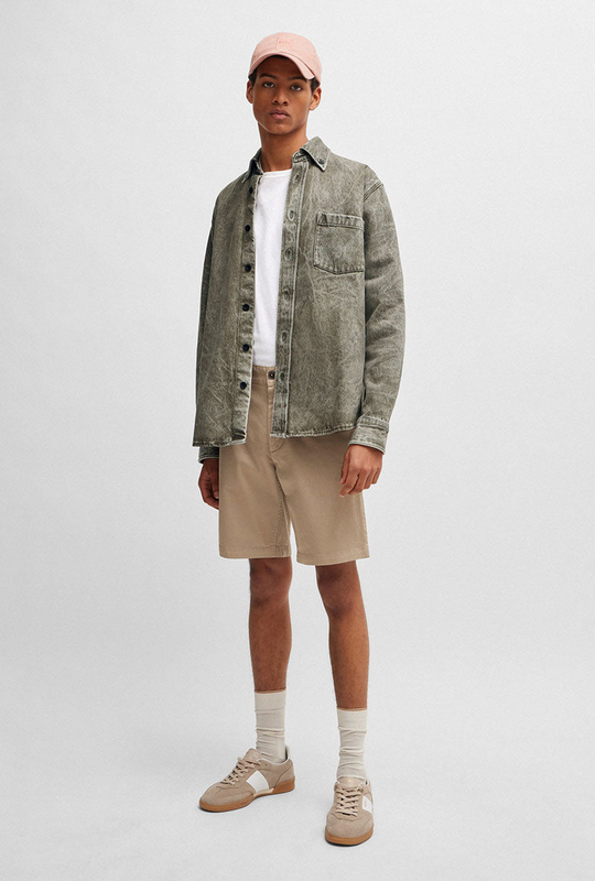 Boss chino slim shorts image number null