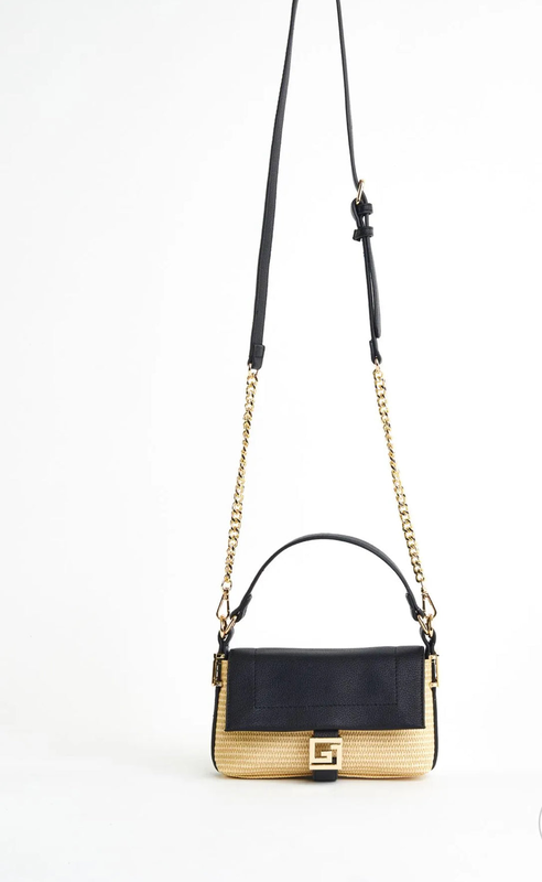 Gaudi raffia-effect crossbody bag v3 image number null