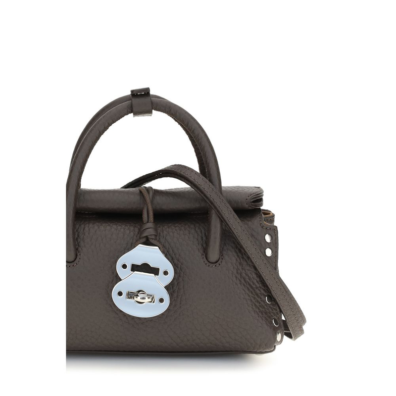 Brown calf leather bos taurus handbag-null