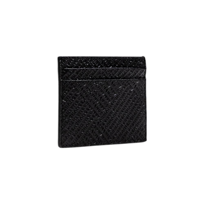 Black leather cardholder-null
