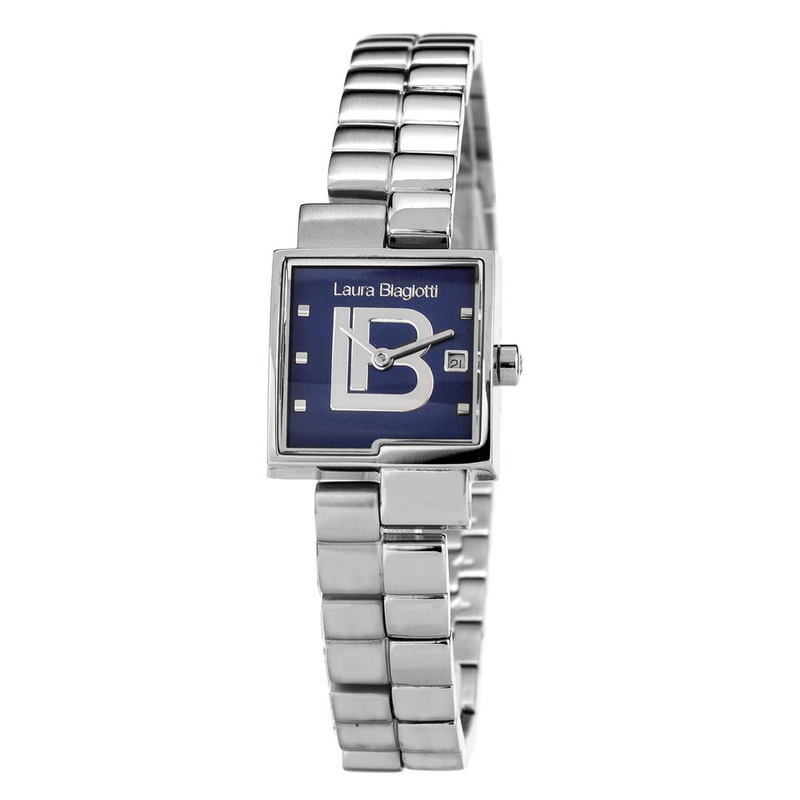 Silver stainless steel dress watch-null