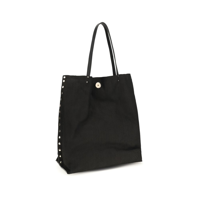 Black calf leather bos taurus shoulder bag-null