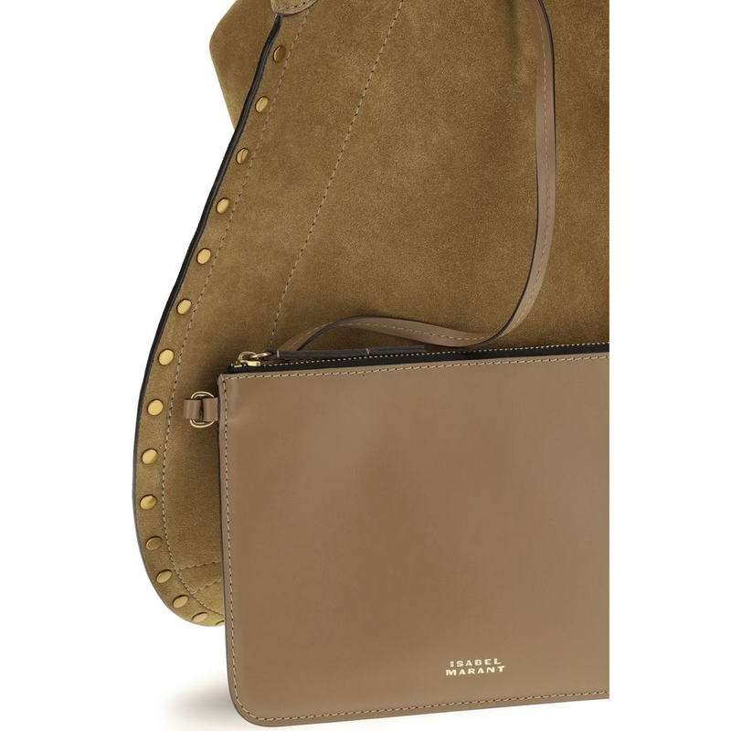 Brown calf leather bos taurus shoulder bag-null