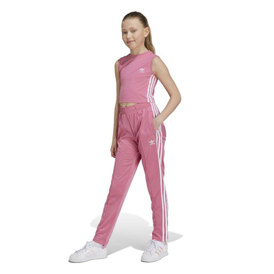Adidas kids sst open track pant, Rose, medium