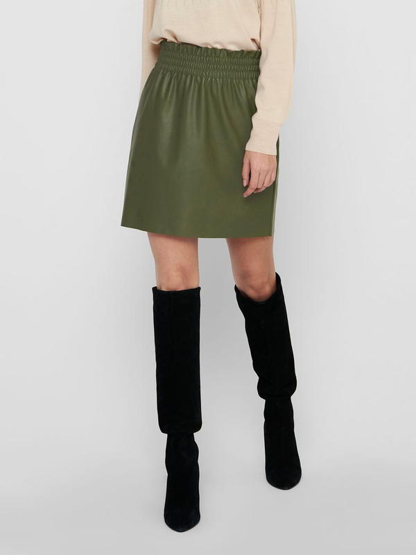 Product image: Only pinzon faux suede paperbag skirt-null