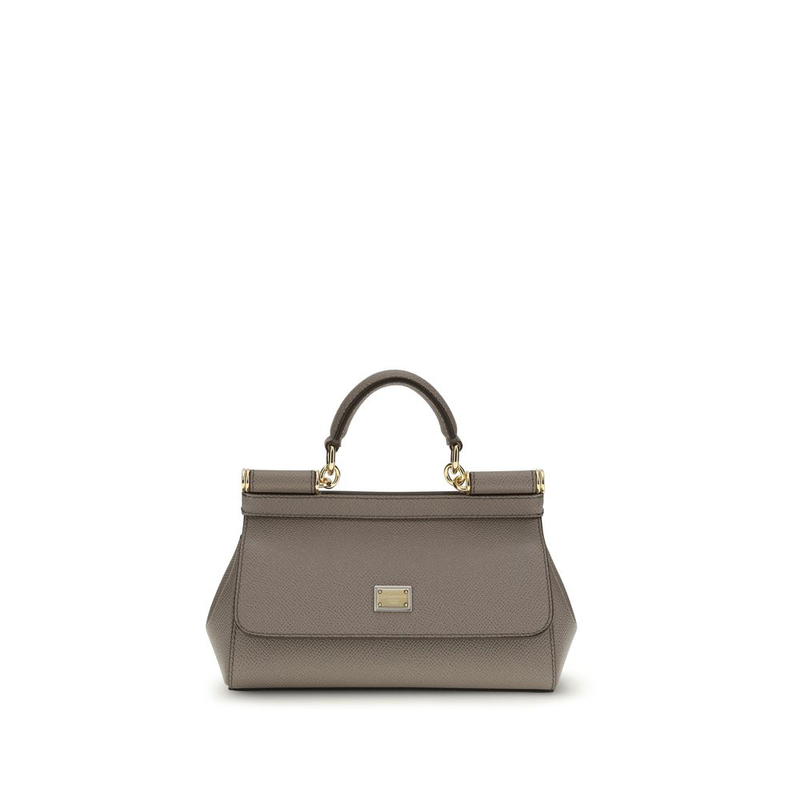 Gray calf leather bos taurus handbag-null