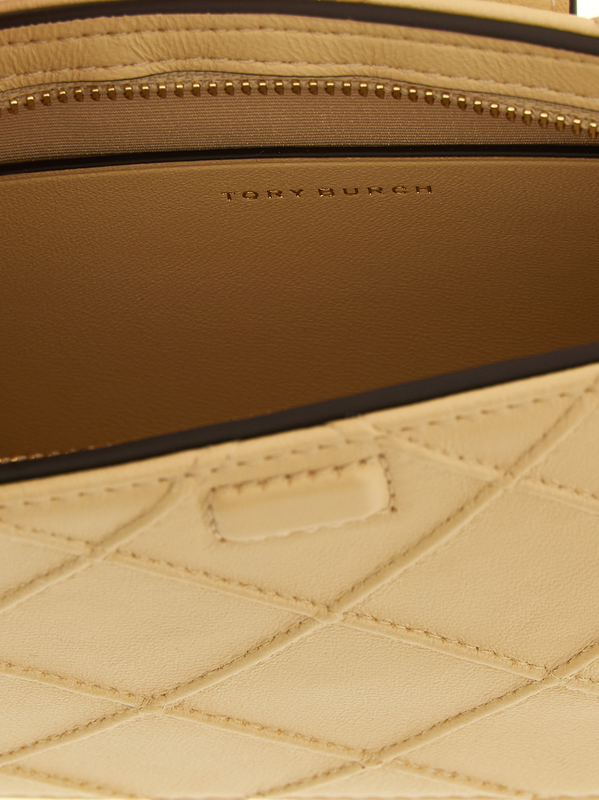 Beige lamb leather cardholder-null