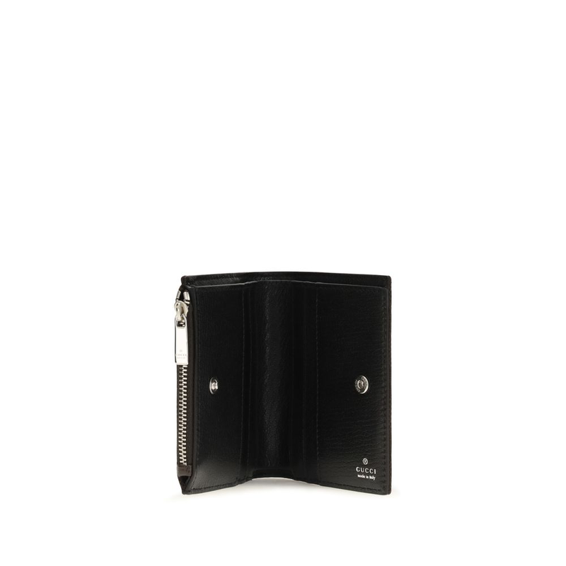 Black fabric wallet-null