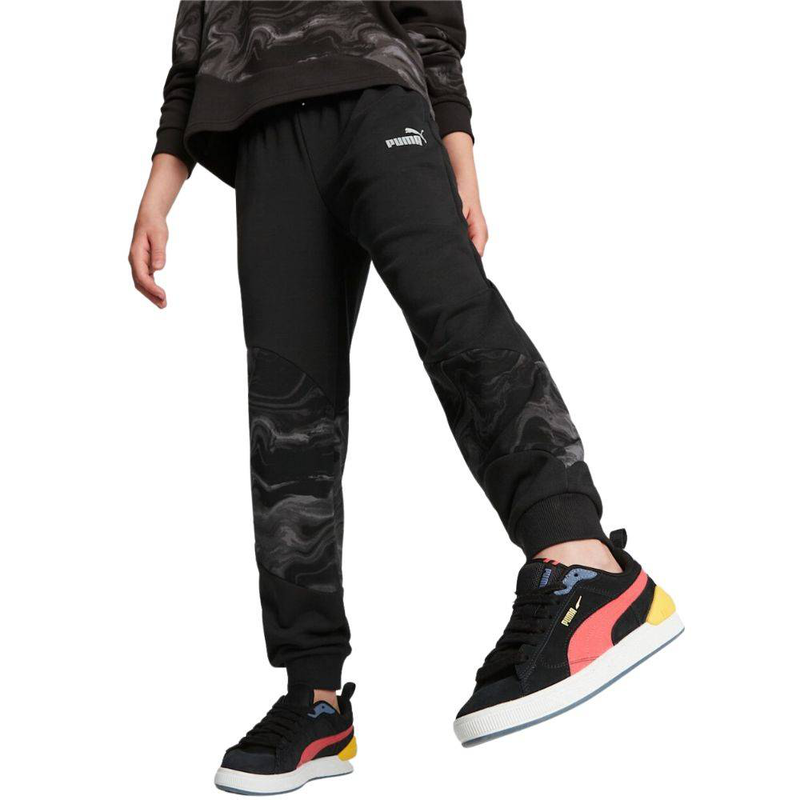 Girls power cat marbleized sweatpants image number null