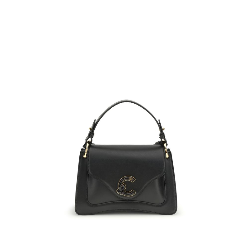 Black calf leather bos taurus shoulder bag-null