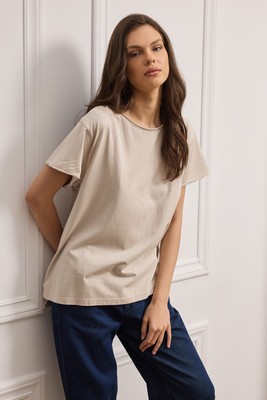 Dill short sleeve oversize t-shirt, Black, medium