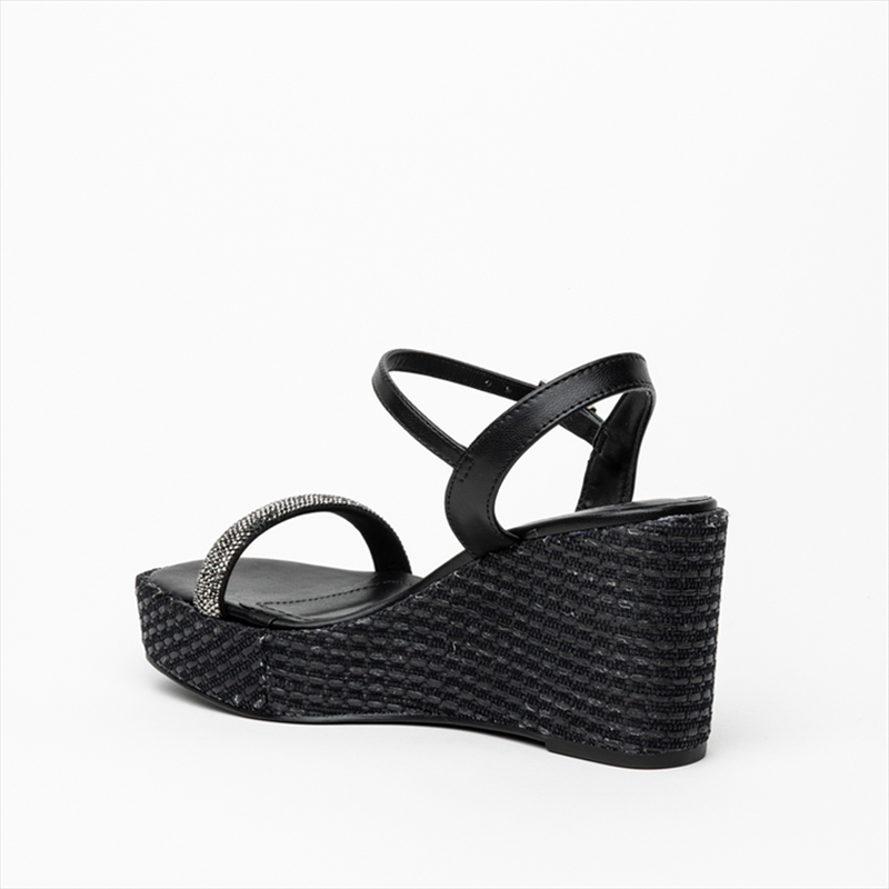 Via marte diamante toe strap high espadrille wedge heel sandals image number null