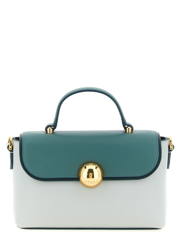 Bicolor calfskin handbag-null