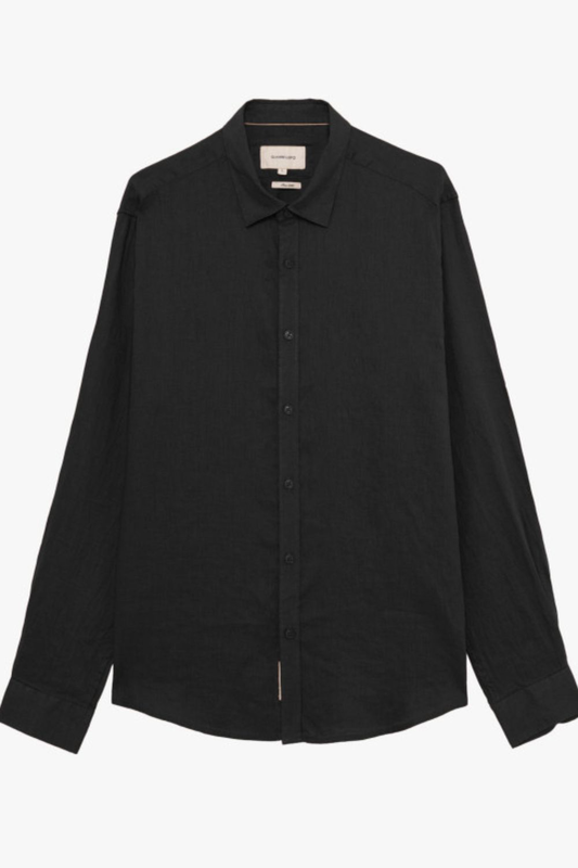 Gianni lupo linen shirt collar-null
