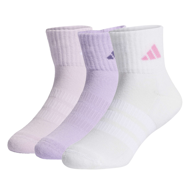 Adidas junior's cushioned sportswear ankle socks 3 pair pack-null