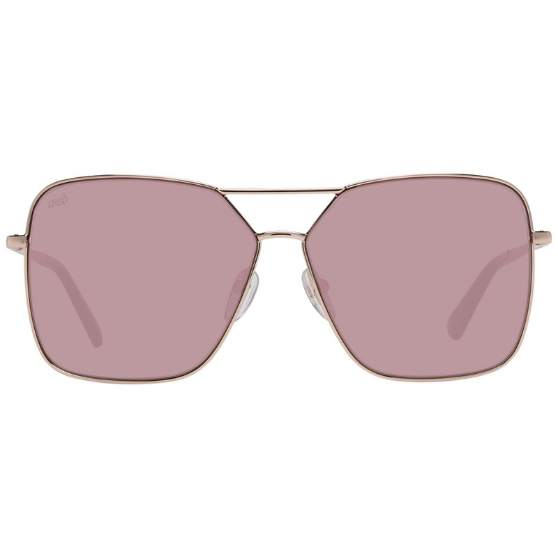 Rose gold metal sunglasses-null