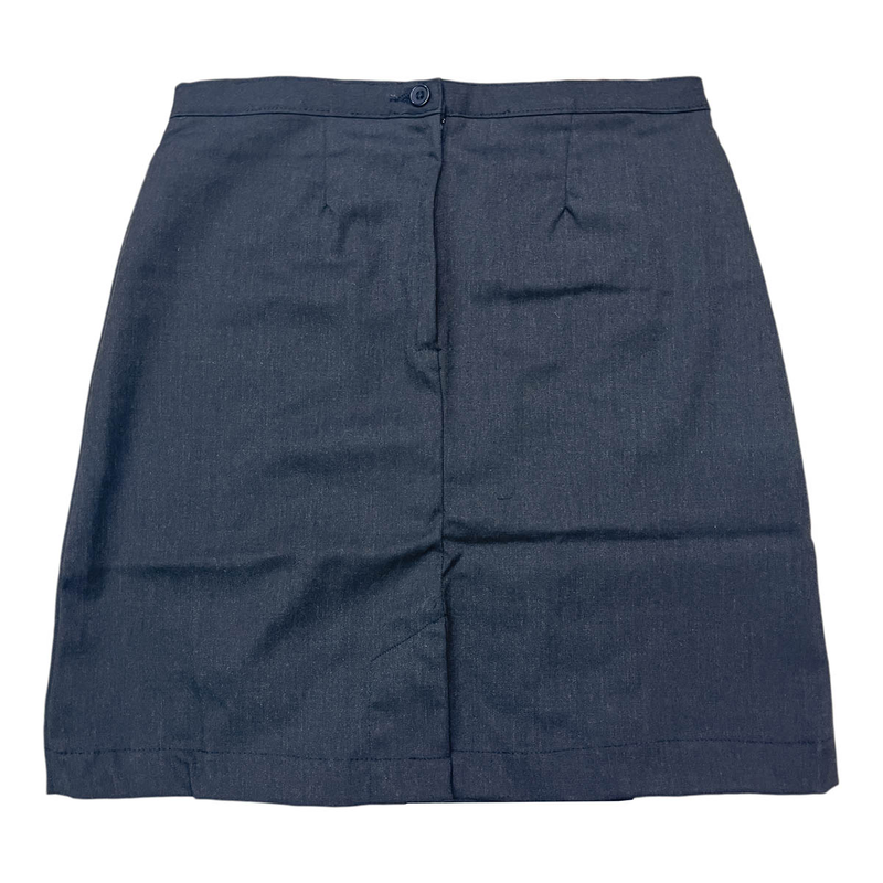 Gymnaseum school skirt with 2 pleats and closing zip-null