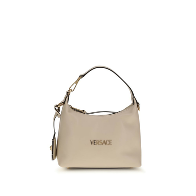 Beige calf leather bos taurus handbag, Beige, medium