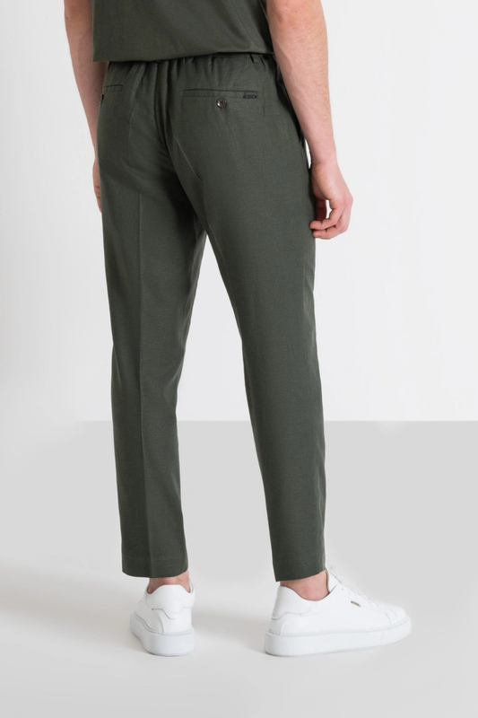 Trousers gustaf carrot fit linen-null