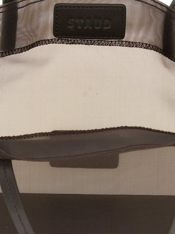 Brown polyamide tote bag-null
