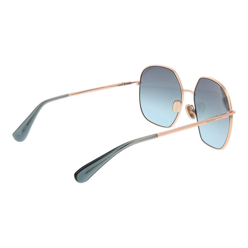 Rose gold metal sunglasses-null