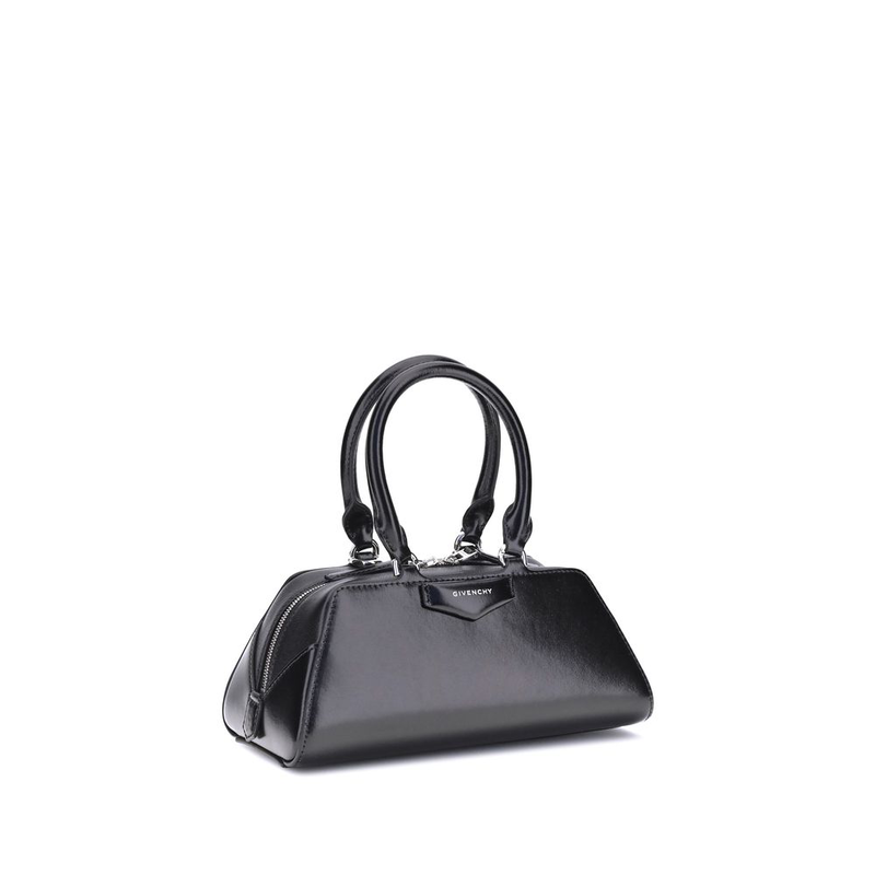 Black calf leather bos taurus handbag-null