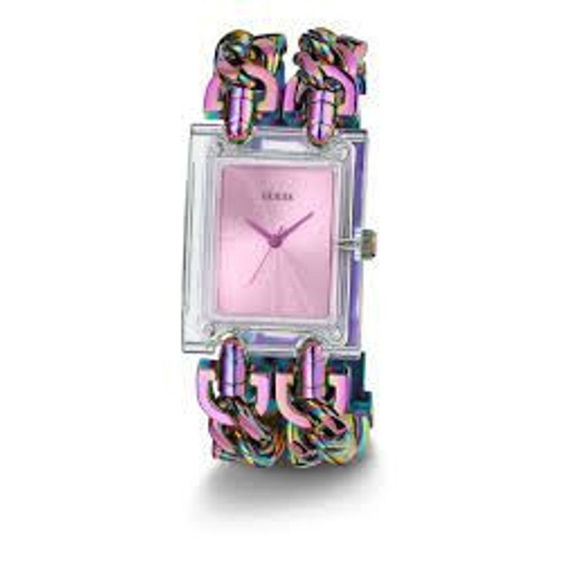 Multicolor stainless steel dress watch-null