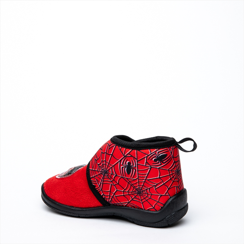 Spiderman red velcro strap boys slippers image number null