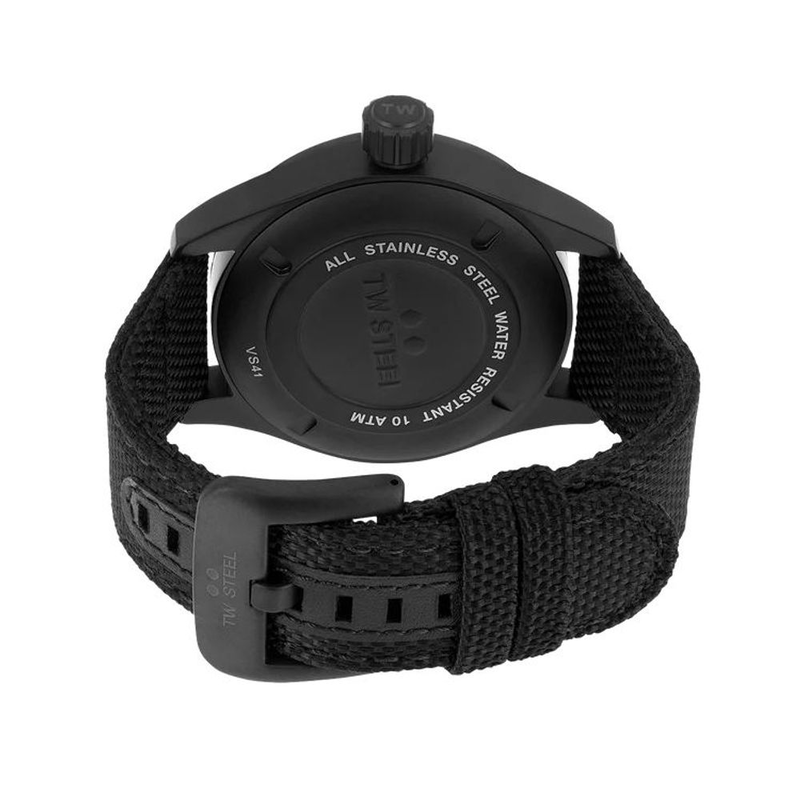 Black fabric sport watch-null