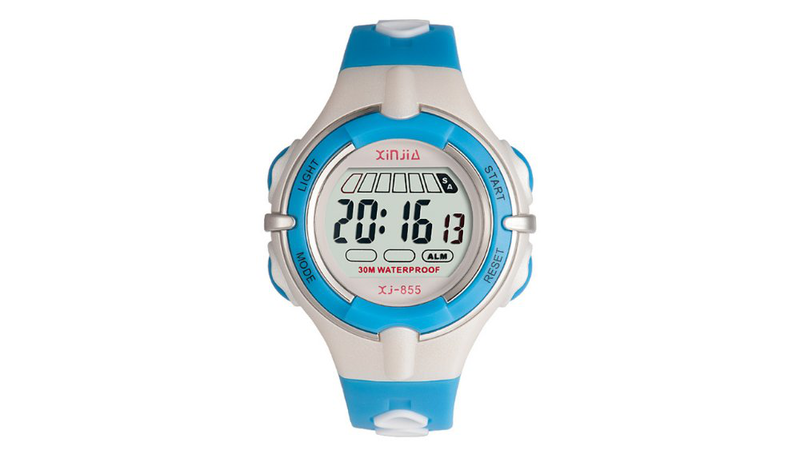 Blue & grey digital watch &ndash; 30m water resistant-null