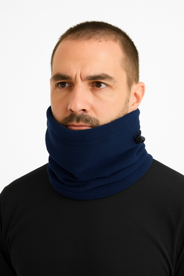 Fleece neckband thinsulate #k84c, Navy Blue, medium