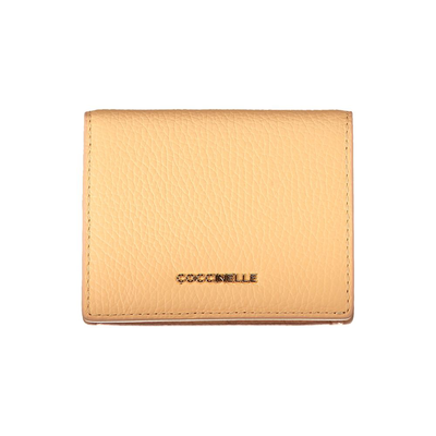 Arancione leather women wallet, Orange, medium