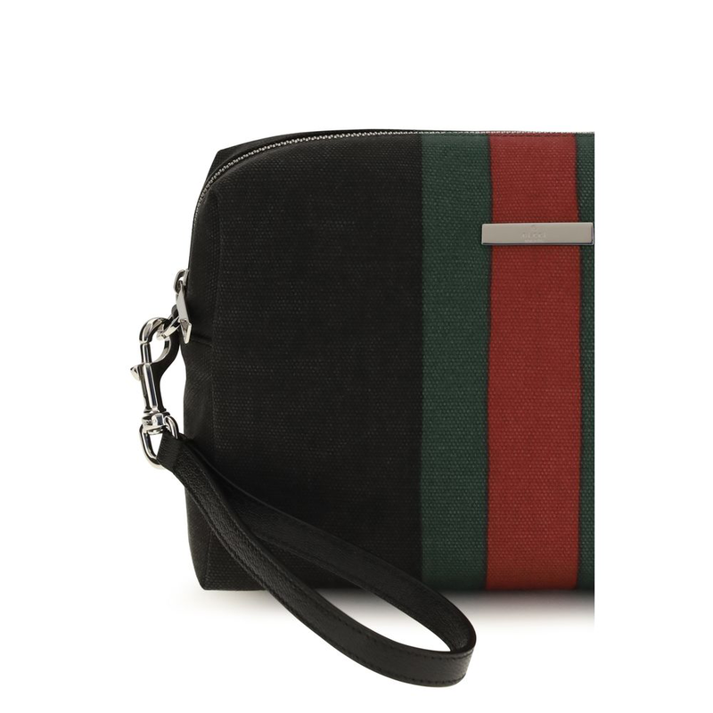 Black cotton handbag-null