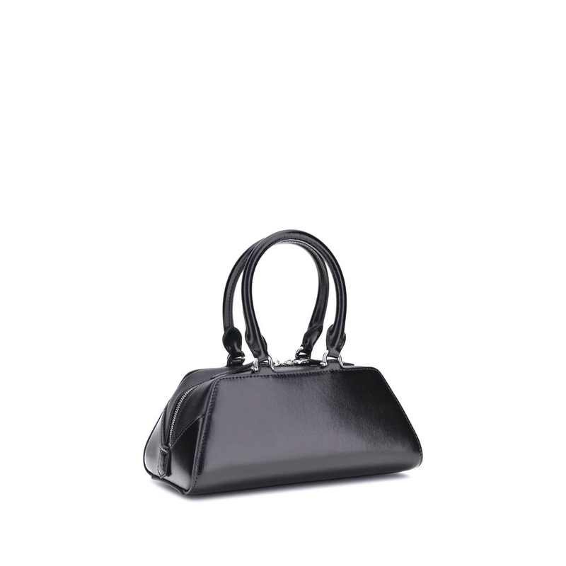 Black calf leather bos taurus handbag-null