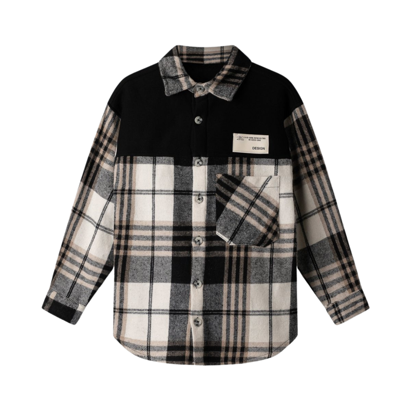 Hashtag for boys flannel shirt multi 243718-mu-null