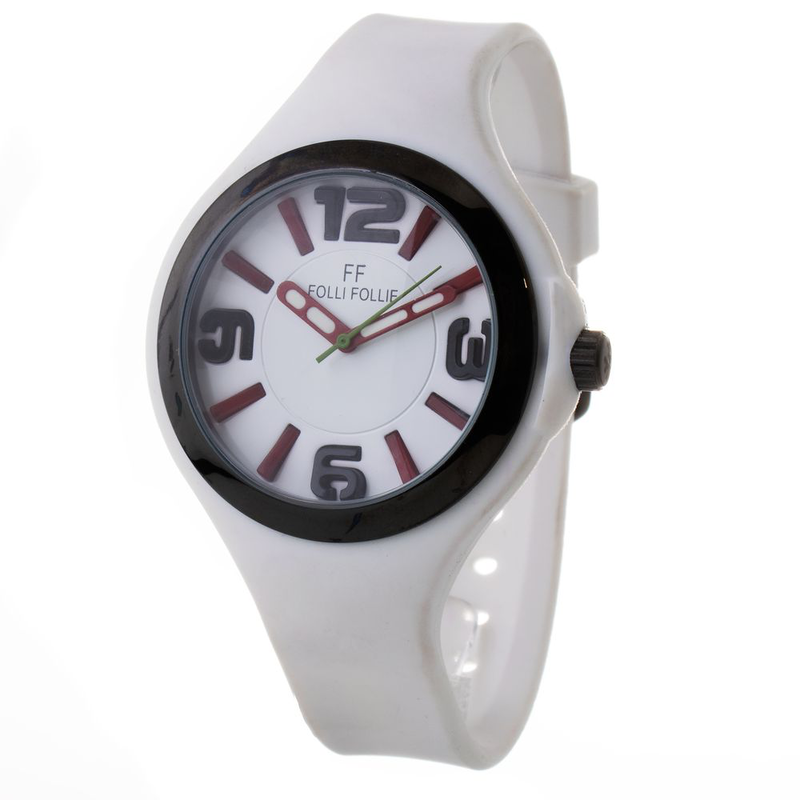 White synthetic sport watch-null