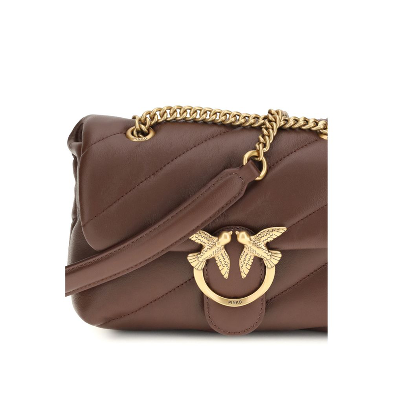 Brown calf leather bos taurus shoulder bag-null