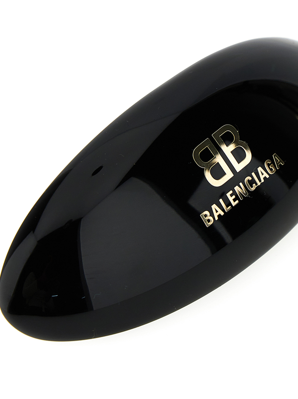Black other fibres hair clip-null