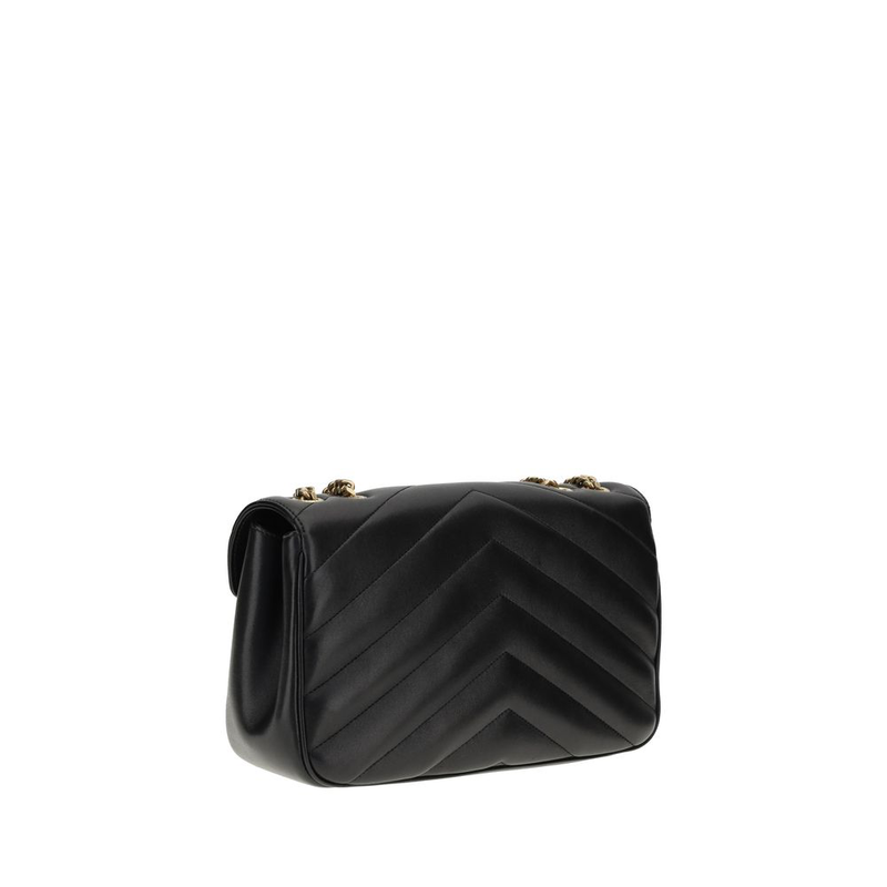 Black lamb ovis aries aries shoulder bag-null