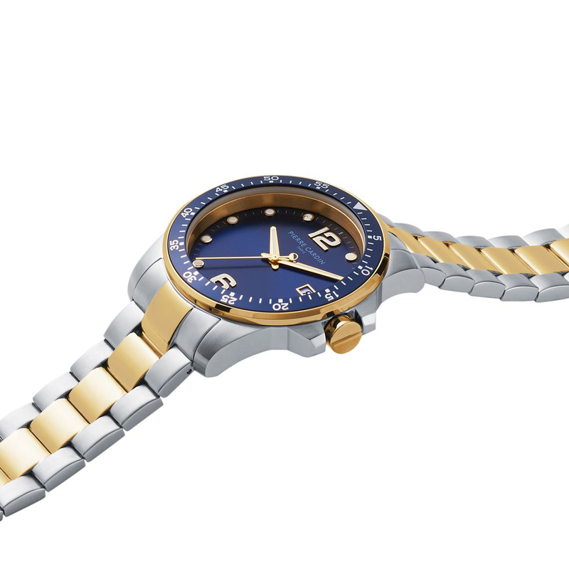 Multicolor stainless steel dress watch-null