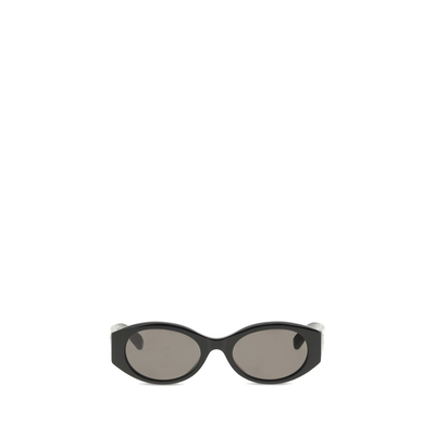Black acetate sunglasses, Black, medium